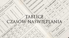 Tablice czasów naświetlania Tablice czasów naświetlania